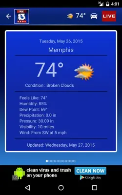 FOX13 Memphis android App screenshot 1